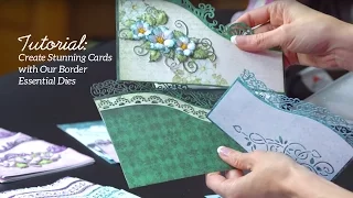 Quick Tips and Techniques with Border Essential Dies to Create Stunning Cards