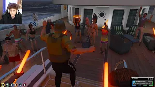 Big Toe performs New Song "All From Me" in front of 2 Yacht Parties | GTA RP NoPixel 3.1