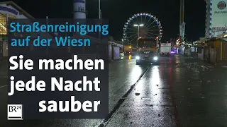 Straßenreinigung auf dem Oktoberfest: Nachtschicht nach dem Rummel | Abendschau | BR24