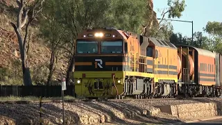 Freight train in central Australia.