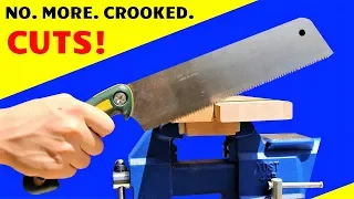 DIY Magnetic Handsaw Cutting Guide - Cutting Straight & Square is Easy WITHOUT Expensive Tools!