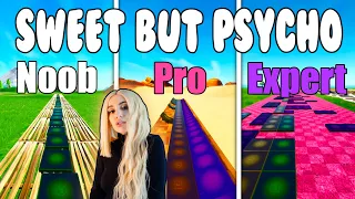 Ava Max - Sweet but Psycho Noob vs Pro vs Expert (Fortnite Music Blocks) - With Code