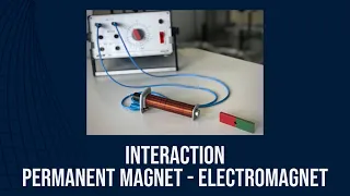 The interaction between a permanent magnet and an electromagnet