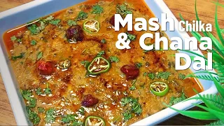 Mash Chilka & Chana Dal | Dhaba Style Chana Mash Dal | Chana Mash Dal by Home Chef