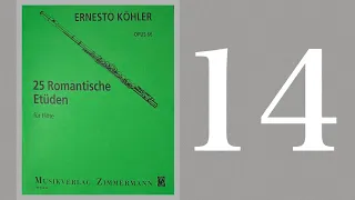 Kohler / 25 Romantic etudes No.14 ~Double Tonguing~
