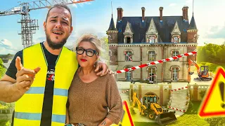 Les travaux du château (1an après) !