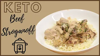 Keto Beef Stroganoff | Dump & Go Recipe | Instant Pot | Slow Cooker