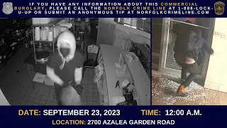 Norfolk Police need assistance identifying commercial burglary suspect