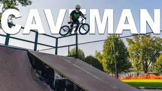 HOW TO CAVEMAN BMX !!! Into a quarter or bank, Best way!