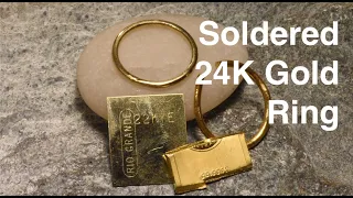 Do you need flux to solder 24k Gold? does that even work? Hand Forged Pure(?) Gold Ring