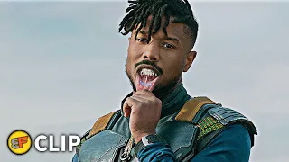 Killmonger Kills Ulysses Klaue Scene | Black Panther (2018) Movie Clip HD 4K