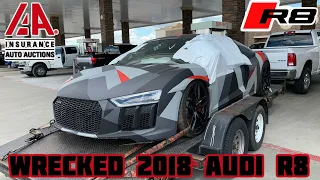 Rebuilding a Wrecked 2018 Audi R8 Part 1