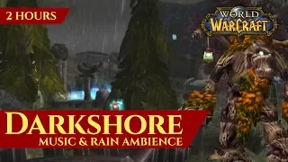 Vanilla Darkshore - Music & Rain Ambience (2 hours, 4K, World of Warcraft Classic)