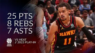Trae Young 25 pts 8 rebs 7 asts vs Heat 2023 Play-In