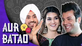 ARJUN PATIALA INTERVIEW || Diljit, Kriti, Varun Sharma reveal who falls in & out of love quickest