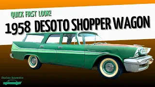 1958 DeSoto Shopper Station Wagon! First Look! Obsolete Automotive MoPar Chrysler Forward Look Car