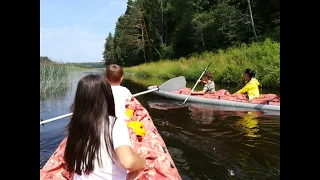 сплав на байдарках по р.держа лето 2018