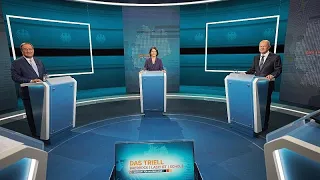Erstes TV-"Triell": Forsa-Umfrage sieht Scholz als Sieger (36%)
