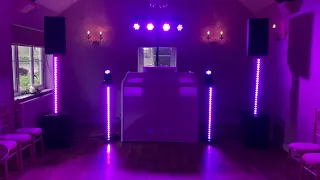 dB Technologies OPERA + Sub 615 speaker test + new LIGHTING! LED bar moving head Lights, Vonyx Booth