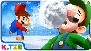 Mario VERLETZT Luigi und FÄLLT 😱😭 Super Mario Odyssey Story