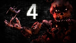 Реакции летсплейщиков на всех кошмарных аниматроников Fnaf 4 (кроме Кексика и Кошмара)