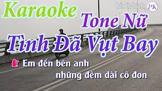 Karaoke Tình Đã Vụt Bay (Bossa Nova) - Tone Nữ (Mi Thứ Em) - Quốc Dân Karaoke