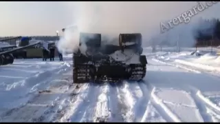 Отреставрирована тяжелая советская САУ ИСУ-152  /  Restored heavy Soviet SPG ISU-152