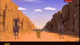 The Lion King stage / level 4 The Stampede Super Nintendo SNES gameplay