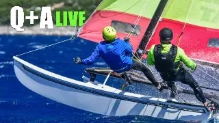 Wetsuit vs Drysuit? Q+A Live⛵️your catamaran sailing questions answered?