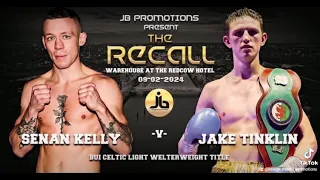 Senan Kelly Vs Jake Tinklin