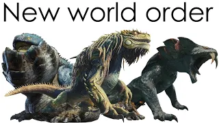 Fanged wyvern ecology : Great Jagras, Great Girros and Dodogama in Monster Hunter