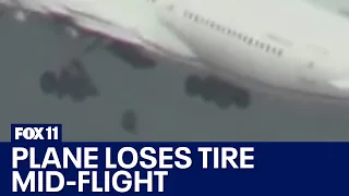 Plane lands safely at LAX after losing tire