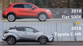 2018 Fiat 500X vs 2018 Toyota C-HR (technical comparison)