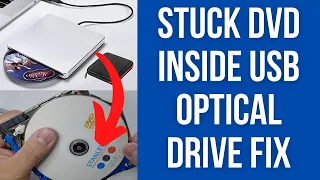 Manually Remove Stuck Disc from Portable USB DVD Drive (Won't Eject) - Nolyth Brand Optical Drive