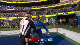 Sean McVay out there celebrating with his guys in the end zone 🤣