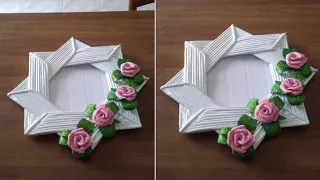 How to make Newspaper  Photo Frame | Best out of waste | parul pawar