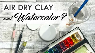AIR DRY CLAY - Can You Paint with Watercolor?
