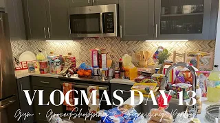 VLOGMAS DAY 13| Gym + Grocery Shopping + Organizing Pantry + Cleaning | Dustin & Rhobert |