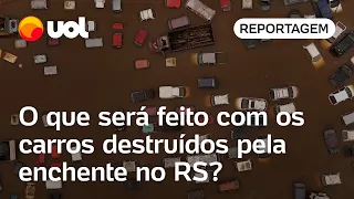 'Mar de carros' no Rio Grande do Sul: o que será feito com os veículos destruídos pelas enchentes?