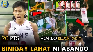 Abando 'Beast Mode' 20pts 6blks Ginawang Starting Guard Tuwang-Tuwa ang Coach | Highlights