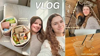 Vlog 🌼: organzing giveaway, homemade coffee, barn, giveaway details