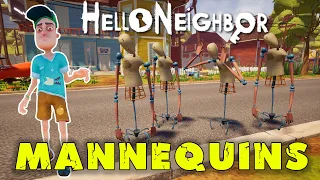 Привет Сосед где найти все манекены| Hello Neighbor finding all mannequins