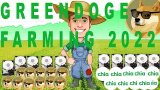 CHIA FORK GREEN DOGE GDOG COIN FARMING HDD PLOT 2022 COME FARMARE CON I PLOT NFT HARD DISK FORK
