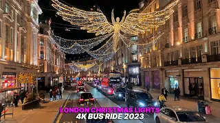 London Christmas Lights Tour 2023: Bus Ride with Audio Guide | Festive Cityscape Adventure 🎄