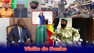 🔴Urgent  visite du PM Ousmane  Sonko aux régimes militaires...
