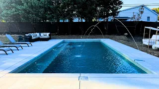 Fiberglass pool construction time-lapse