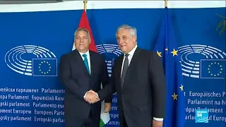 Orban faces EU Parliament: Hungary PM defiant as EU debates censure