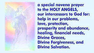 EFFICACIOUS NOVENA TO ALL THE HOLY ANGELS (no ad)