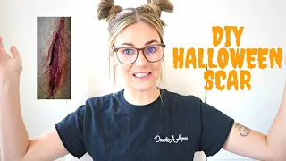 EASY DIY HALLOWEEN SCAR USING GLUE | SFX MAKEUP