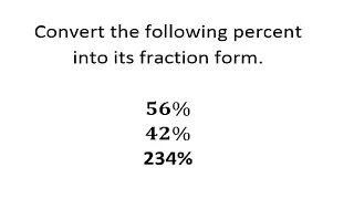 Percent to Fraction Conversion - CSE, UPCAT and other CETs Reviewer